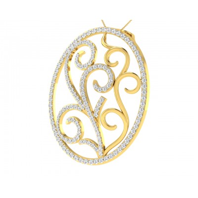 Celeste Diamond Pendant in Gold